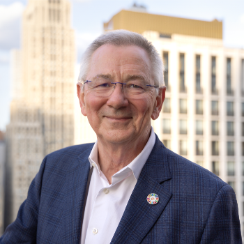 A headshot of Andrew Steer, PhD.